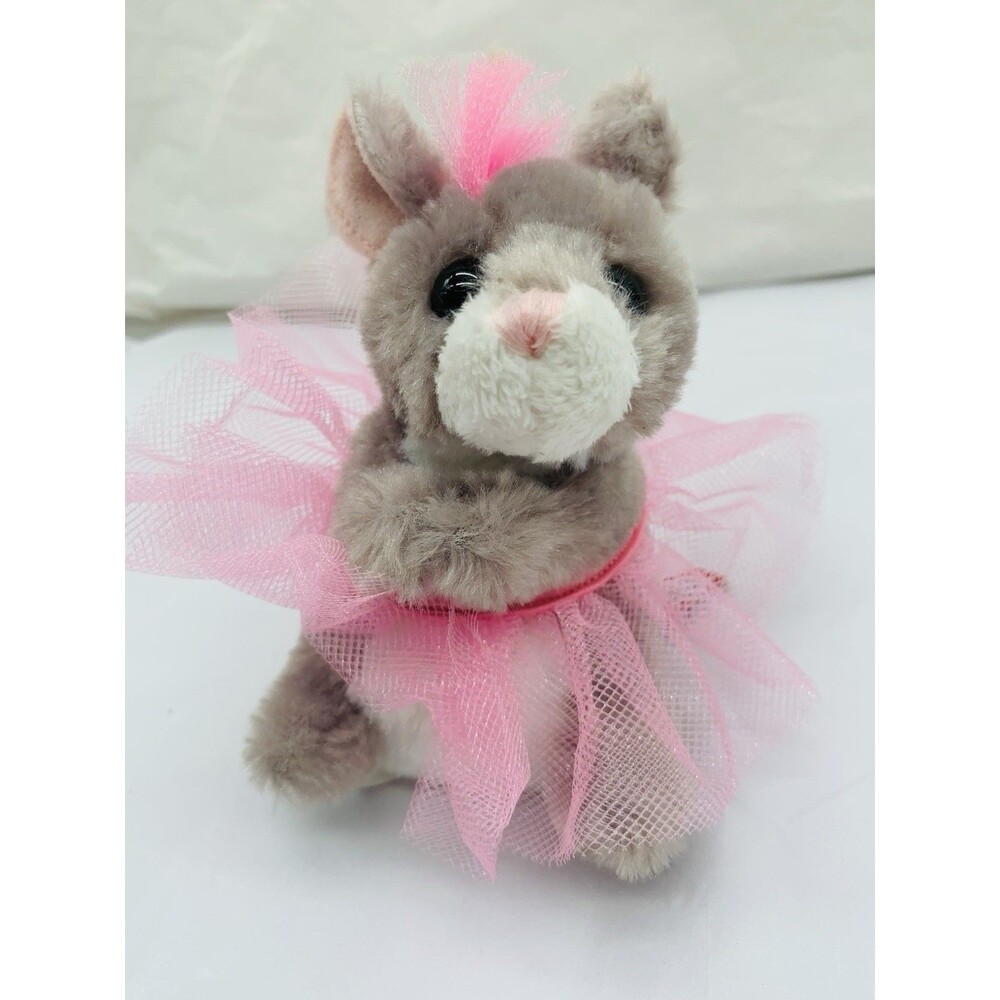 Douglas Cuddle Toys Tippy Toe Ballerina Mouse # 647 Grey Stuffed Animal Toy 5” - Picture 13 of 13